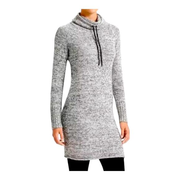 Athleta Gray Long Sleeve Dress - Picture 1 of 7
